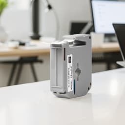 Címkenyomtató szalag, 4 db-os csomag, 12 mm-es, fekete-fehér alapon, címkenyomtató utántöltők, M-K231 - miniatúra 1