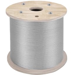 1/4"-os 304-es rozsdamentes acél drótkötélkábel, 200 láb, 7x19-es, szorosabb maggal rendelkező kábel - miniatúra 12