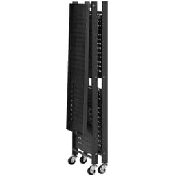 3-szintes összecsukható tárolópolc kerekekkel, 28 x 13 x 36 hüvelykes fém polcrendszerrel - miniatúra 4