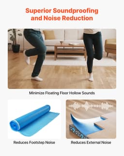 Padlóalátét 27,9 m² 3 mm-es 3 az 1-ben párazáró fólia laminált padlóhoz, kék - miniatúra 8
