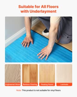 Padlóalátét 27,9 m² 3 mm-es 3 az 1-ben párazáró fólia laminált padlóhoz, kék - miniatúra 10