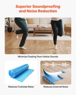 Padlóalátét 18,6 m² 3 mm-es 3 az 1-ben párazáró fólia laminált padlóhoz, kék - miniatúra 8