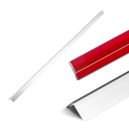 Rozsdamentes acél falvédő sarokvédő 25x25x1217 mm 10 db-os csomag 3M ragasztószalaggal - miniatúra 2