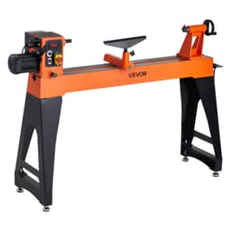 Faeszterga 1,5 LE/1100 W Teljesítmény 406 X 1020 mm Munkapad Függőleges faeszterga 0-3200 RPM Változtatható sebesség Ideális közepes és nagy projektekhez, mint például asztallábak, vázák - miniatúra 4