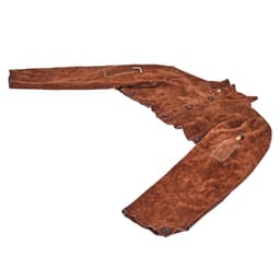 Bőr hegesztő köpeny, strapabíró, lángálló köpeny, M-es méret - miniatúra 3