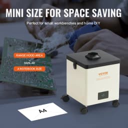 100 W-os forrasztógáz-elszívó, 3 fokozatú szűrőkkel, 240 m³/h erős szívóerővel - miniatúra 10