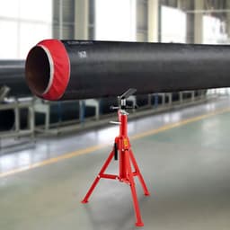 V-fejű csőállvány 0,3-30,5 cm kapacitással, állítható magasság 71,1-132,1 cm, csőemelő állványok 1133,9 kg teherbírással, hordozható összecsukható csőállványok, tartósabb szénacél test - miniatúra 1