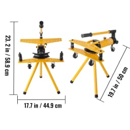 Kézi hidraulikus csőhajlító gép 10 tonnás kézi hidraulikus csőhajlító gép 6,4–25,4 mm átmérő 6 szerszám fűtéshez és csővezeték-építéshez - miniatúra 1