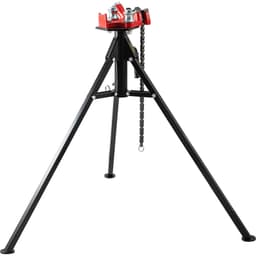 Háromlábú csősatu | 1/8"-5" csőátmérő | 92,5 cm hosszú | Hordozható, összecsukható acéllábak | Csövek megfogása, megtámasztása és hajlítása | Ideális gyári, műhelyi és otthoni használatra - miniatúra 5
