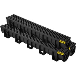 Vízelvezető árok kocsibeálló csatorna lefolyókészlet műanyag rács-5.8 - miniatúra 12