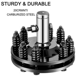 Csúszókuplung, 1 3/8”-os TLT csúszókuplung, Sima, lekerekített végű TLT súrlódókuplung, Karburált acél traktor csúszókuplung, Állítható forgóvágó csúszókuplung, Fekete kefés nyúltengelyes csúszókuplung TLT tengelyhez - miniatúra 6