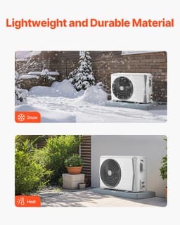 Mini Split Pad, 9000-36000BTU légcsatorna nélküli klíma hőszivattyús rendszerekhez, 960x460x74 mm Műanyag kültéri kondenzátor berendezés Rezgéscsillapító betétek hőszivattyús rendszerhez, Max. terhelés 181kg - miniatúra 6