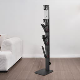 Porszívóállvány, Kompatibilis a Dyson G5 V15 V12 V11 V10 V8 V7 V6 sorozatú függőleges porszívókkal és tartozékokkal, Stabil porszívóállvány tartó 6 akasztóval és csúszásmentes talpakkal, Fekete - miniatúra 1