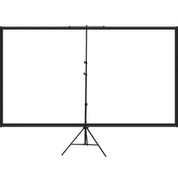 Háromlábú projektorvászon állvánnyal, 60 hüvelykes, 16:9 arányú, 4K HD vetítővászon állvány, gyűrődésmentes, állítható magasságú, hordozható vászon projektorhoz, beltéri és kültéri használatra, filmekhez, házimozihoz, játékhoz, irodába - miniatúra 4