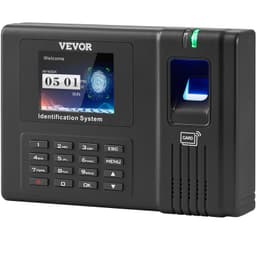 Időóra, alkalmazotti jelenlét-ellenőrző gép ujjlenyomattal, RFID-vel és PIN-kóddal egyben, önálló biometrikus óra a gépben alkalmazottak számára kisvállalkozásoknak 5 RFID-kártyával és havi díj nélkül - miniatúra 3