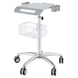 Orvosi kocsi, Szalonkocsi kerekekkel, Mobil gurulós kocsi 680-1090 mm állítható magassággal, Fém szalonállomások fodrászoknak, Gördülő asztali laborkocsi klinikáknak, szépségszalonoknak és szalonoknak - miniatúra 5