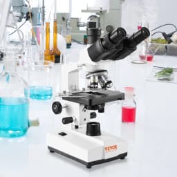 Összetett trinokuláris mikroszkóp 40X-2500 nagyítású laboratóriumi mikroszkóp LED megvilágítással és külső interfész - miniatúra 1