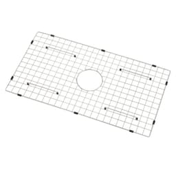 Mosogatóvédő rács, 28,5"x15,6" rozsdamentes acél mosogatórácsok, középre igazított lefolyórácsok R20 sarokrádiuszral, nagy mosogató alsó rácsok, univerzális táltartó mosogató kiegészítők konyhai mosogatóhoz - miniatúra 3