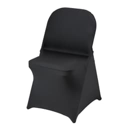 Stretch Spandex összecsukható székhuzatok, univerzálisan illeszkedő székhuzat, kivehető, mosható védőhuzatok, esküvőre, ünnepségre, bankettre, partira, ünnepségre, étkezésre (30 db fekete) - miniatúra 12