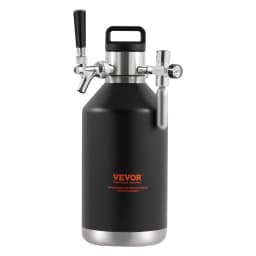 Sörfőző csapoló rendszer, 128oz 4L mini hordó, 304 rozsdamentes acél nyomás alatti sörfőző, hordós főző nyomáskijelzővel, CO2 szabályozó csap, szivárgásmentes gyűrű csapolt sörökhöz, házi sörökhöz, kézműves sörökhöz - miniatúra 3