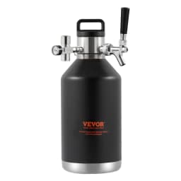 Sörfőző csapoló rendszer, 128oz 4L mini hordó, 304 rozsdamentes acél nyomás alatti sörfőző, hordós főző nyomáskijelzővel, CO2 szabályozó csap, szivárgásmentes gyűrű csapolt sörökhöz, házi sörökhöz, kézműves sörökhöz - miniatúra 5