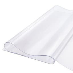 Műanyag asztalterítő, 24 x 96 hüvelykes, 1,5 mm vastag, átlátszó asztalvédő, téglalap alakú PVC asztalszőnyeg, vízálló és könnyen tisztítható asztali terítő, irodai komódhoz, étkezőasztalhoz, éjjeliszekrényhez - miniatúra 4