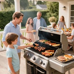 Ízesítő rudak és hőterelők, 44 cm-es grillsütő alkatrész, Weber Genesis 300 sorozatú grillsütőkhöz, beleértve az E310 E320 E330 S310 S320 S330 modelleket, Vastagabb rozsdamentes acél fűtőlap, 7 darabos csomag - miniatúra 1