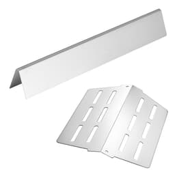 Ízesítő rudak és hőterelők, 44 cm-es grillsütő alkatrész, Weber Genesis 300 sorozatú grillsütőkhöz, beleértve az E310 E320 E330 S310 S320 S330 modelleket, Vastagabb rozsdamentes acél fűtőlap, 7 darabos csomag - miniatúra 5