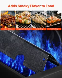 Ízesítő rudak, 44 cm-es grillsütő alkatrész, Weber Genesis ll 310 315 335 340, E/S 325s, ES/SX 325s, E/S 335, EX/SX/EPX-335 grillsütőkhöz, Porcelán zománcozott acél vastagabb fűtőlap, 5 darabos csomag - miniatúra 11