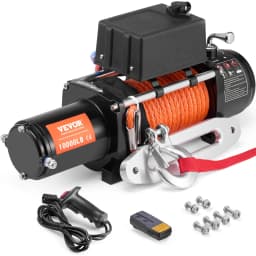 Elektromos csörlős teherautó 4535,9 kg-os szintetikus kötéllel, vízálló távirányítóval - miniatúra 2