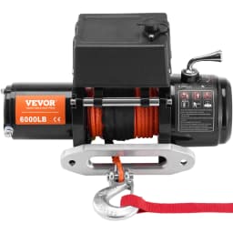 Elektromos csörlő teherautóhoz 2721,6 kg-os szintetikus kötéllel, vízálló távirányítóval - miniatúra 4