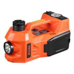 Elektromos autóemelő, 5 tonna / 11000 font, Elektromos ollós emelő beépített pumpával, 12 V-os állítható kerékcsere Biztonságos kalapáccsal és LED lámpával, Hordozható emelőkészlet szedánhoz, terepjáróhoz, teherautóhoz - miniatúra 3