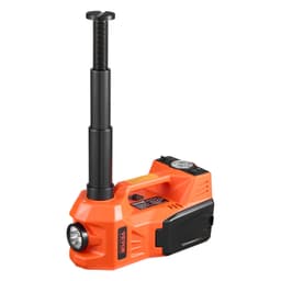 Elektromos autóemelő, 5 tonna / 11000 font, Elektromos ollós emelő beépített pumpával, 12 V-os állítható kerékcsere Biztonságos kalapáccsal és LED lámpával, Hordozható emelőkészlet szedánhoz, terepjáróhoz, teherautóhoz - miniatúra 12