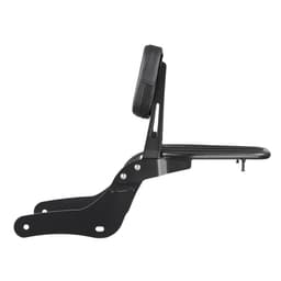 Motorkerékpár háttámla ülőrúd csomagtartóval, kompatibilis a Honda Rebel CMX 1100 2021-2022 modellel, 445 mm magas, levehető utasoldali háttámla, fém váz és bőr hátsó párnázás, fekete - miniatúra 12
