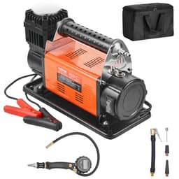 12 V-os nagy teherbírású légkompresszor - digitális nyomásmérővel, gumiabroncs-felfújó készlettel, 7,06 CFM hordozható gumiabroncs-felfújó, 150 PSI terepjáró légpumpa adapterekkel teherautókhoz, személygépkocsikhoz, terepjárókhoz, 4 x 4 járművekhez, lakókocsikhoz - miniatúra 2