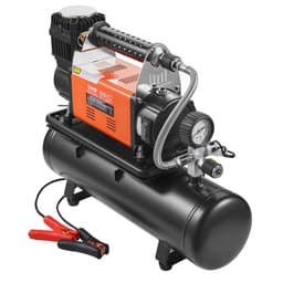 12 V-os nagy teherbírású légkompresszor 6 literes tartállyal, 6,35 CFM hordozható gumiabroncs-felfújó, 150 PSI terepjáró légkompresszor digitális nyomásmérővel, gumiabroncs-felfújó teherautókhoz, SUV-okhoz, 4 x 4 járművekhez, lakókocsikhoz - miniatúra 2