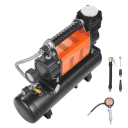 12 V-os nagy teherbírású légkompresszor 6 literes tartállyal, 6,35 CFM hordozható gumiabroncs-felfújó, 150 PSI terepjáró légkompresszor digitális nyomásmérővel, gumiabroncs-felfújó teherautókhoz, SUV-okhoz, 4 x 4 járművekhez, lakókocsikhoz - miniatúra 3