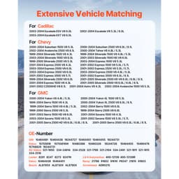 Autógenerátor 8247N, Cadillac Escalade V8 5.3L/6.0L 2002-2004, Chevy Suburban 1500 2000-2004, GMC Yukon V8 4.8L/5.3L 2000-2004 típusokhoz, Autóipari cseregenerátor 10464481, 15755616 - miniatúra 6