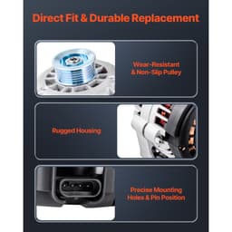 Autógenerátor 8247N, Cadillac Escalade V8 5.3L/6.0L 2002-2004, Chevy Suburban 1500 2000-2004, GMC Yukon V8 4.8L/5.3L 2000-2004 típusokhoz, Autóipari cseregenerátor 10464481, 15755616 - miniatúra 8