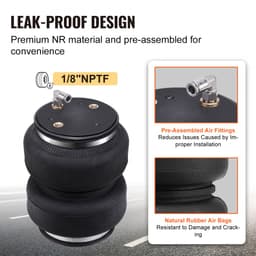 Légzsák-felfüggesztés készlet, Légrugók-felfüggesztés készlet, kompatibilis a 2011-2018 Dodge Ram 1500, 2019-2021 Dodge Ram 1500 Classic modellekkel, 5000 font terhelés, 5-100 PSI - miniatúra 8