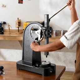 Tüskés prés, 3 tonnás racsnis tűs prés, racsnis emelőkaros tűs prés kézikerékkel, 12,2" maximális magasság, öntöttvas kézi asztali lyukasztóprés, sajtoláshoz, hajlításhoz, nyújtáshoz, alakításhoz - miniatúra 1