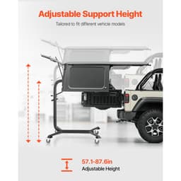 Keménytető-leszedő emelő, 90 kg, Jeep keménytető-eltávolító és -tároló rendszer, egyszerű, egyszemélyes kezelés, kompatibilis a Jeep Wrangler 2- és 4-ajtós YJ, TJ, JK, JL és 4XE, valamint a Ford Bronco 4- és 6-os generációs+ modelljeivel. - miniatúra 7