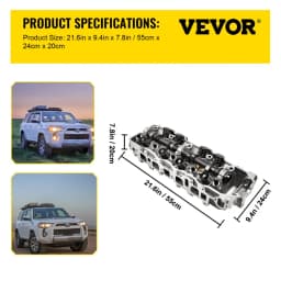 Hengerfej illeszkedik Toyota 4 Runner 185-95-höz, illeszkedik Toyota Pickup 85-95 2.4L-hez - miniatúra 11