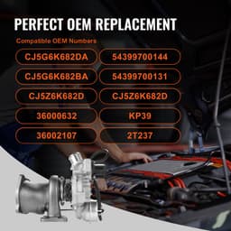 Turbófeltöltő Ford Escape 2013-2016 tömítéskészlettel, Turbófeltöltő csere Fusion 2013-2014 Fiesta Transit autómotorokhoz, Kompatibilis a 54399700144 CJ5G6K682DA Vahaha modellel - miniatúra 7