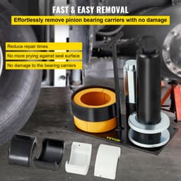 Tartó- és fogaskerékcsapágy-lehúzó, Dana 30, 40, 50, 60, 70, 80 és Ford 10,25"-os csapágyakkal kompatibilis, fogaskerék-lehúzó 3 kagylóhéjjal, 45# acél kagylóhéjas csapágylehúzó autójavításhoz - miniatúra 7
