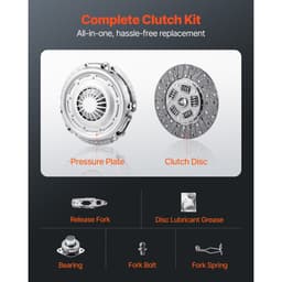 Kuplungkészlet nyomólappal, Nagy teherbírású eredeti kuplungkészlet, OEM csere sebességváltó kuplungkészlet, kompatibilis a 2004-2006 Smart FORFOUR (75 LE), 2005-2006 FORFOUR (64 LE), 2007 FORTWO Cabrio modellekkel - miniatúra 7