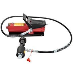 Hidraulikus kipufogócső-tágító, 4,1–10,8 cm-es méret, 10 T-s pedálpumpa, 4 matricával, 2 tárolótok réz-alumínium csövekhez autójavításhoz - miniatúra 5
