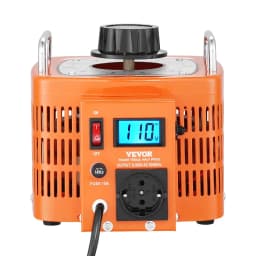 3000 VA automatikus feszültségváltó, 10 amper, 230 V bemenet, 0-300 V kimenet, AC feszültségszabályozó, LCD kijelzővel, 4 extra biztosítékkal, hőkapcsolóval otthoni, ipari, irodai használatra, CE tanúsítvánnyal - miniatúra 3