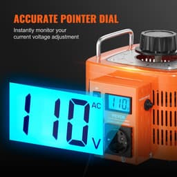 3000 VA automatikus feszültségváltó, 10 amper, 230 V bemenet, 0-300 V kimenet, AC feszültségszabályozó, LCD kijelzővel, 4 extra biztosítékkal, hőkapcsolóval otthoni, ipari, irodai használatra, CE tanúsítvánnyal - miniatúra 10