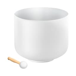 Kristály hangtál, 8 hüvelykes F hangú szívcsakra hangtál, matt kvarc hangtál gumikalapáccsal és O-gyűrűvel, tökéletes meditációhoz, jógához, hangfürdőkhöz, hanggyógyításhoz - miniatúra 12